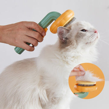 Pet Pumpkin Brush Pet Grooming Self Cleaning Slicker Brush For Dogs Cats Puppy Rabbit