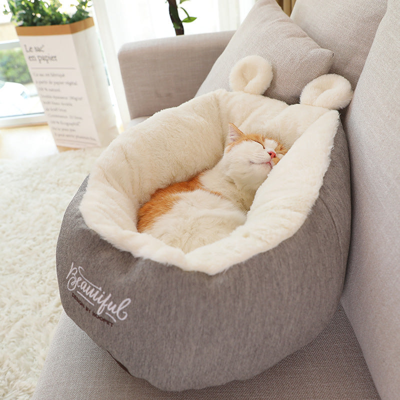 Cat and Dog Warming Soft Sleeping Bag Cushion Puppy Kennel Bed