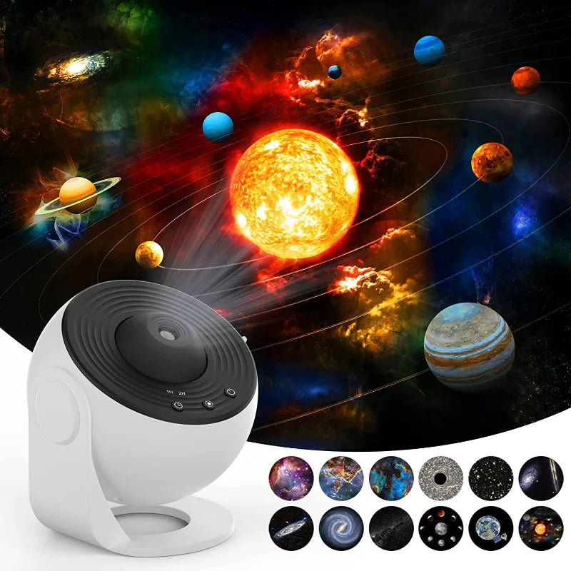Night Light Galaxy Projector – 360° Starry Sky Lamp for Kids & Home Decor