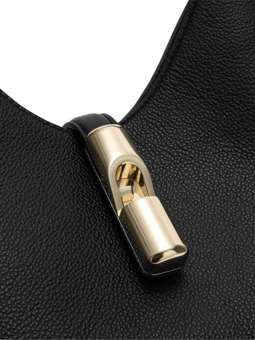 " GOCCIA" NIGHT CALF LEATHER SMALL HOBO BAG