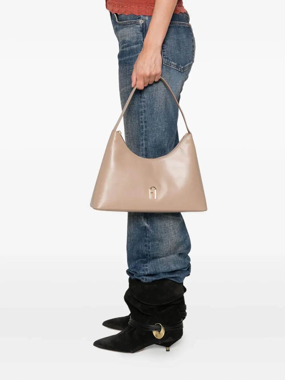 " DIAMANTE" SMALL SHOULDER BAG