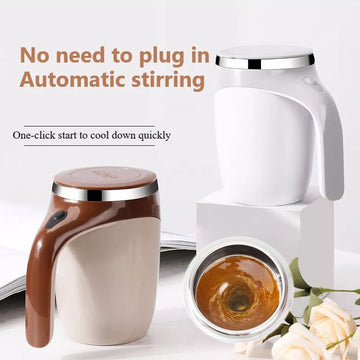 Rechargeable Automatic Electric Stirring Cup – Magnetic Coffee & Milkshake Mixer